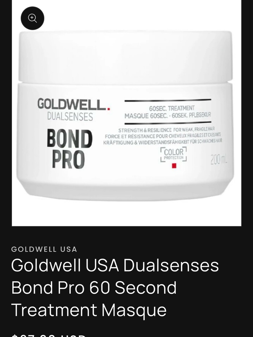 Goldwell Bond Pro Treatment Jar with Soft Pink Balm